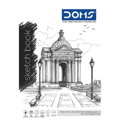 A5 Doms spiral sketch book wiro-150gsm