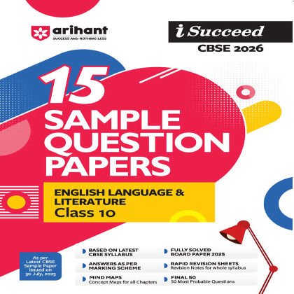 Arihant i-Succeed CBSE 2026— English language and literature Class 10 | 15 Sample Question Papers 