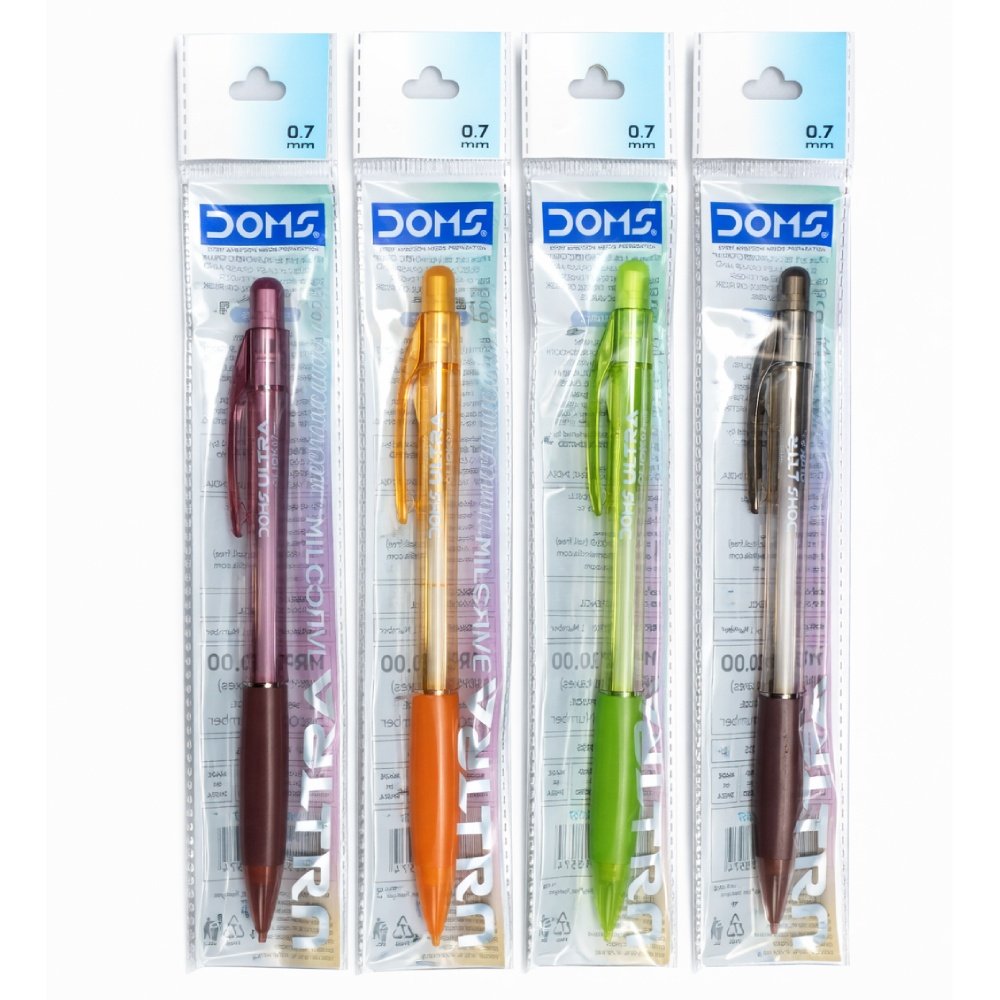 Doms 0.7mm Mechanical Pencil - Pen Pencil set of 4