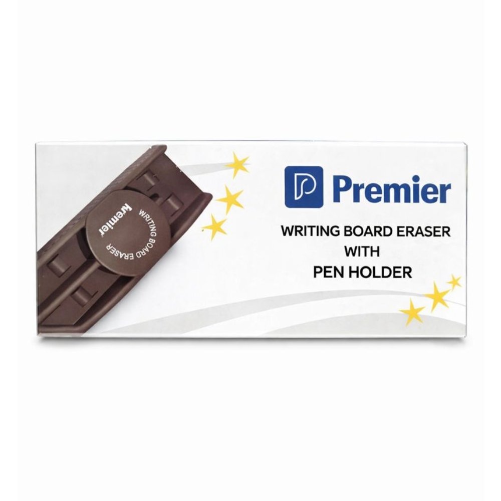 Premier white board duster with pen holder pack of 1