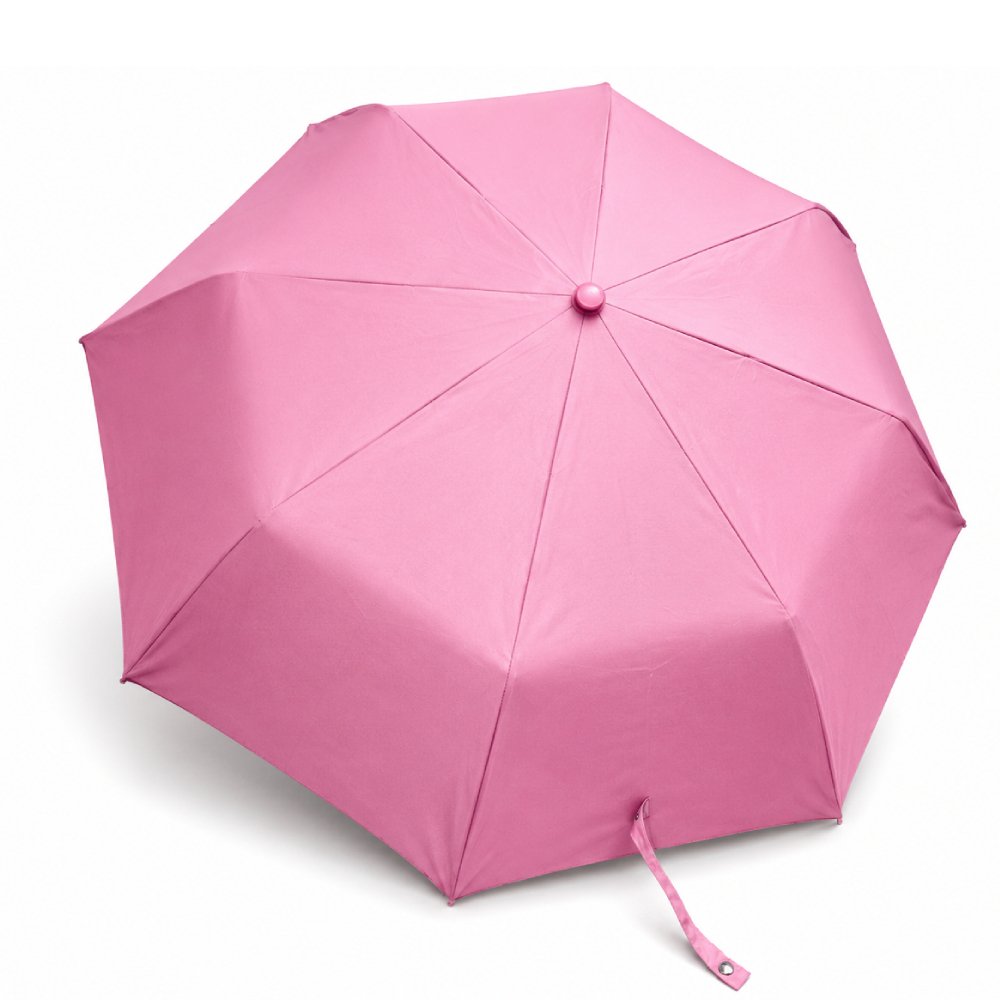 Umbrella pink colour double folding 